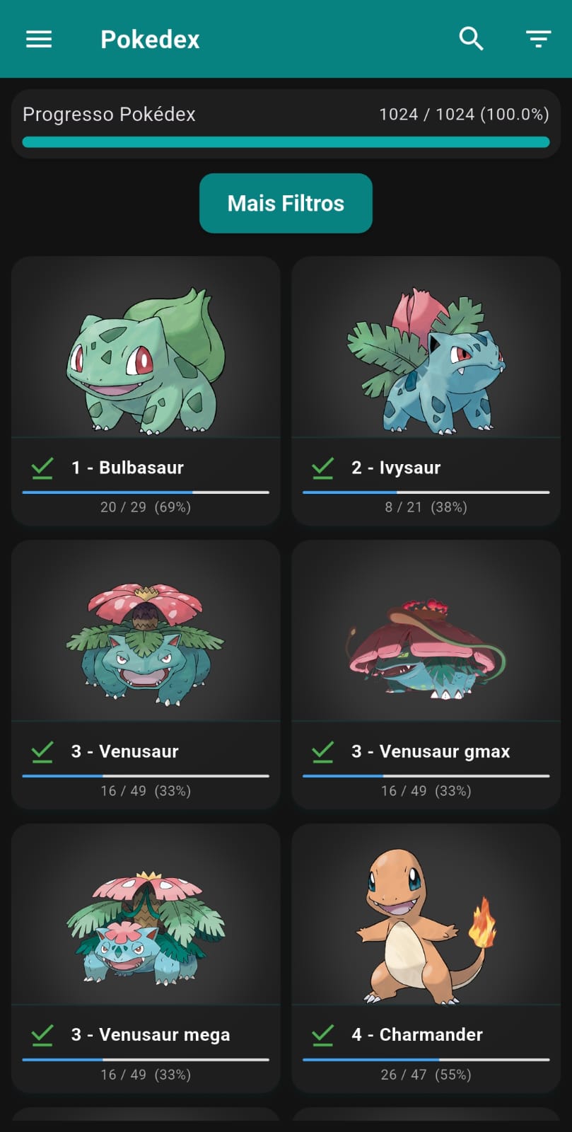 Pokédex integrada no aplicativo PokelensTCG para colecionadores